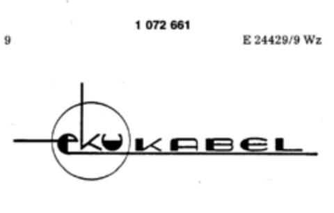 eku KABEL Logo (DPMA, 22.06.1984)