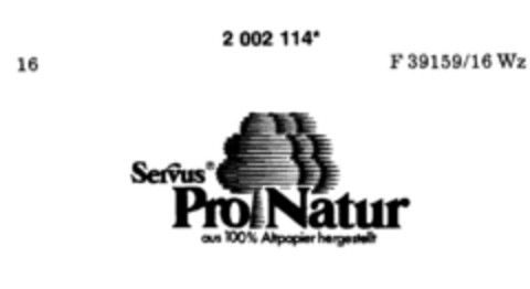 Servus Pro Natur Logo (DPMA, 27.10.1990)