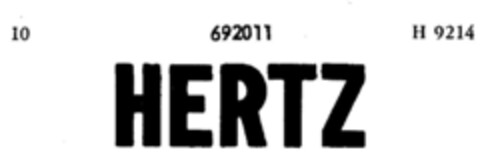 HERTZ Logo (DPMA, 30.11.1954)