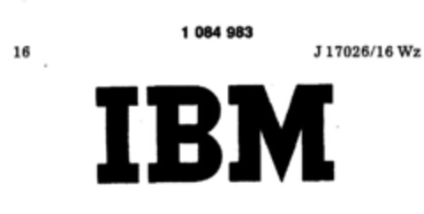 IBM Logo (DPMA, 08.09.1981)