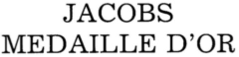 JACOBS MEDAILLE D`OR Logo (DPMA, 17.01.1985)