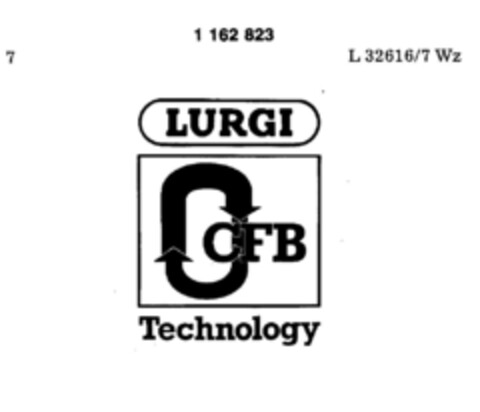 LURGI CFB Technology Logo (DPMA, 19.08.1989)