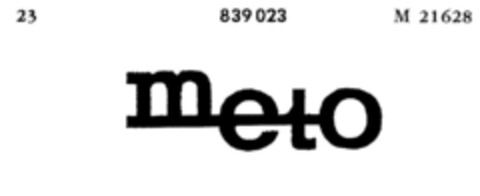 meto Logo (DPMA, 09/26/1963)