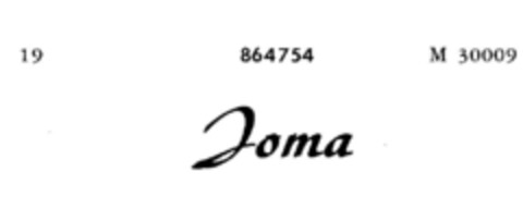 Joma Logo (DPMA, 08/23/1968)
