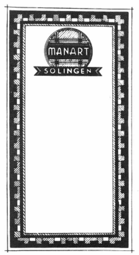 MANART SOLINGEN Logo (DPMA, 10.09.1931)