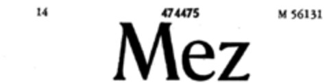 Mez Logo (DPMA, 16.02.1935)