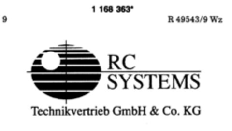 RC SYSTEMS Logo (DPMA, 07.07.1990)