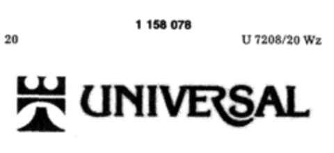 UNIVERSAL Logo (DPMA, 16.03.1988)