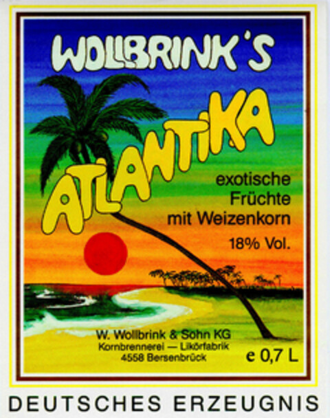 WOLLBRINK'S ATLANTIK Logo (DPMA, 07/23/1990)