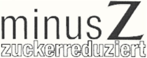 minus Z zuckerreduziert Logo (DPMA, 12/09/2009)