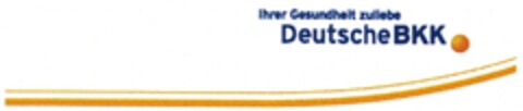 Ihrer Gesundheit zuliebe Deutsche BKK Logo (DPMA, 27.04.2010)