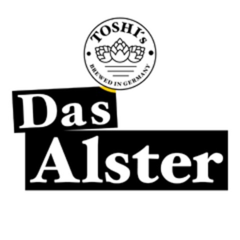 TOSHI`S Das Alster BREWED IN GERMANY Logo (DPMA, 19.01.2018)