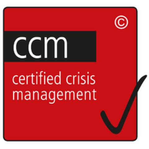 ccm certified crisis management Logo (DPMA, 08.05.2019)