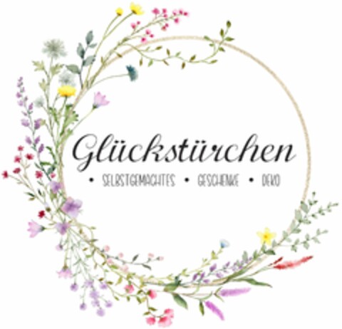 Glückstürchen · SELBSTGEMACHTES · GESCHENKE · DEKO Logo (DPMA, 18.12.2022)