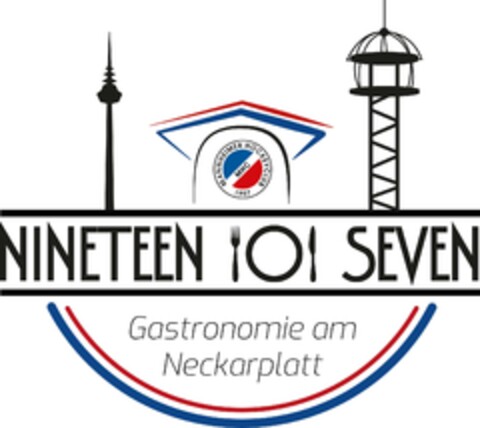 NINETEEN SEVEN Gastronomie am Neckarplatt Logo (DPMA, 26.06.2024)