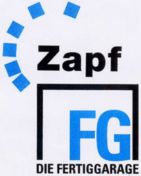Zapf FG DIE FERTIGGARAGE Logo (DPMA, 05.08.2002)