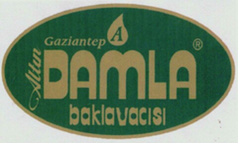 Gaziantep Altin DAMLA baklavacisi Logo (DPMA, 08/16/2002)