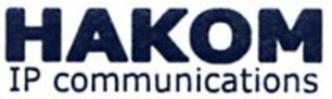 HAKOM IP communications Logo (DPMA, 01/14/2005)