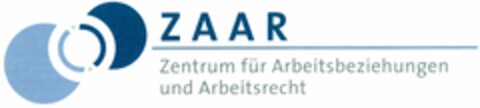 ZAAR Zentrum für Arbeitsbeziehungen und Arbeitsrecht Logo (DPMA, 17.01.2005)