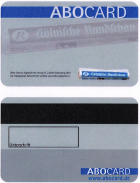 ABOCARD Kölnische Rundschau Logo (DPMA, 11/29/2005)