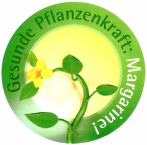 Gesunde Pflanzenkraft: Margarine! Logo (DPMA, 15.03.2006)