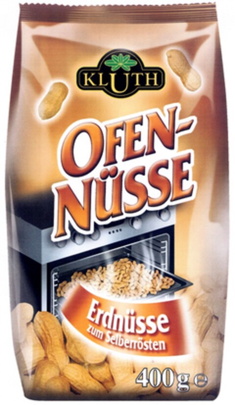 KLUTH OFEN-NÜSSE Erdnüsse zum Selberrösten Logo (DPMA, 17.11.2006)