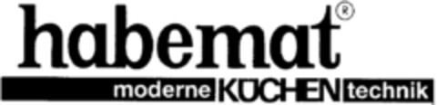 habemat moderne KÜCHENtechnik Logo (DPMA, 08.02.1996)