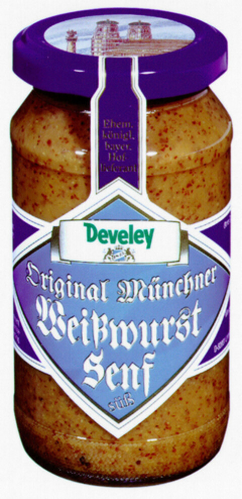 Develey Original Münchner Weißwurst Senf Logo (DPMA, 23.11.1998)