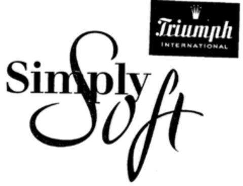 Simply Soft Triumph International Logo (DPMA, 07/14/1999)