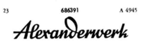 Alexanderwerk Logo (DPMA, 19.02.1955)