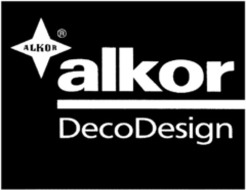 alkor Deco Design Logo (DPMA, 06/30/1992)