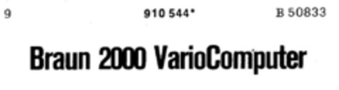 Braun 2000 VarioComputer Logo (DPMA, 05/23/1973)