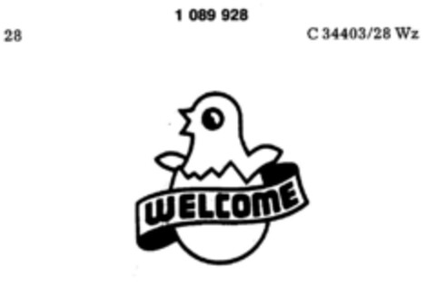 WELCOME Logo (DPMA, 07.08.1985)