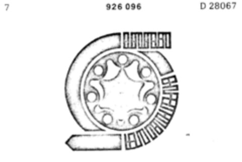 926096 Logo (DPMA, 09/08/1973)