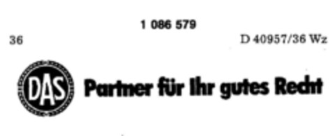 DAS Partner für Ihr gutes Recht Logo (DPMA, 04.05.1985)