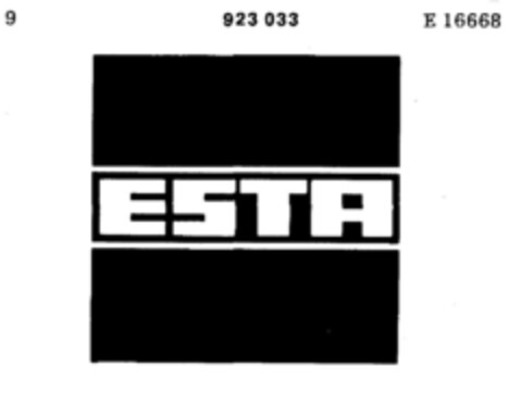 ESTA Logo (DPMA, 02/02/1973)