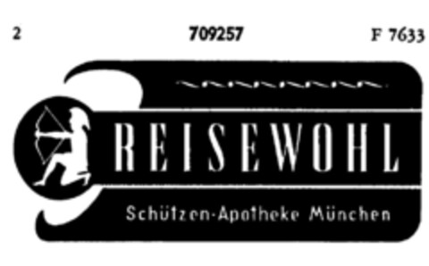 REISEWOHL Schützen-Apotheke München Logo (DPMA, 02.02.1957)