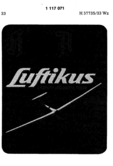 Hoffer Alter Luftikus FEINER HERRENLIKÖR Logo (DPMA, 05/02/1987)