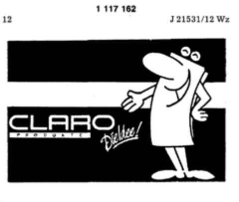 CLARO PRODUKTE Die Idee Logo (DPMA, 13.12.1986)