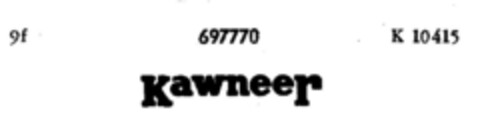 Kawneer Logo (DPMA, 06/07/1955)