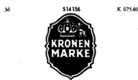 KRONEN MARKE Logo (DPMA, 01/10/1939)