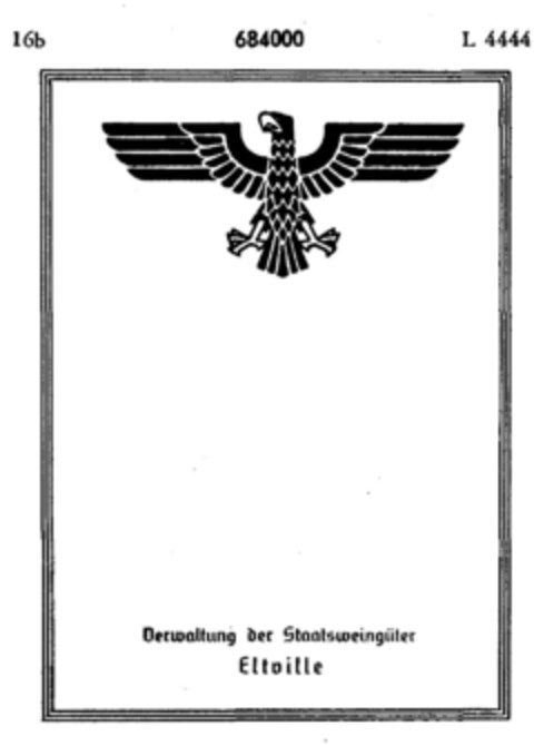 Verwaltung der Staatsweingüter Eltville Logo (DPMA, 09.02.1955)