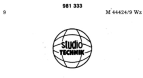 studio TECHNIK Logo (DPMA, 28.03.1978)