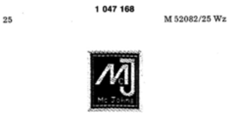 McJ Mc Johns Logo (DPMA, 14.10.1982)