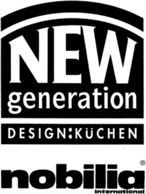 NEW generation DESIGN:KÜCHEN nobilia international Logo (DPMA, 06.12.1993)