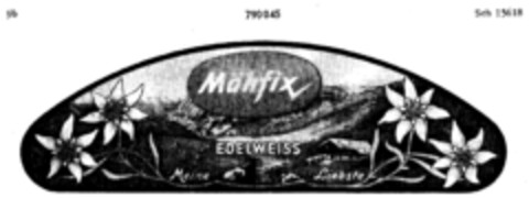 Mähfix EDELWEISS Meine Liebste Logo (DPMA, 05/24/1963)