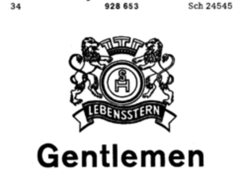 SH LEBENSSTERN Gentlemen Logo (DPMA, 03/01/1974)