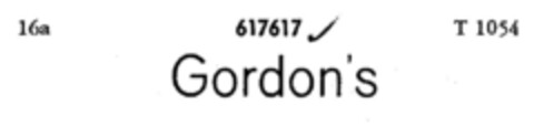 Gordon`s Logo (DPMA, 15.05.1951)