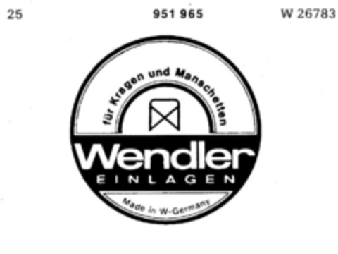 Wendler Einlagen Logo (DPMA, 22.01.1976)