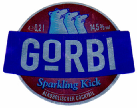 GORBI Sparkling Kick ALKOHOLISCHER COCKTAIL Logo (DPMA, 09/14/2000)